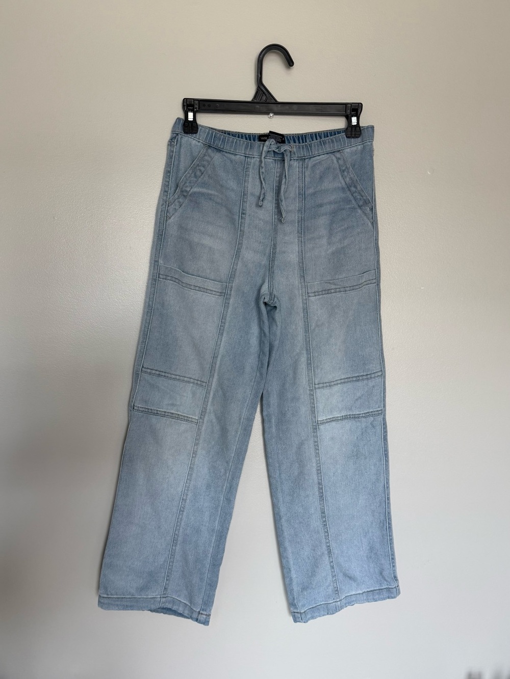 Girls light blue baggy denim jeans